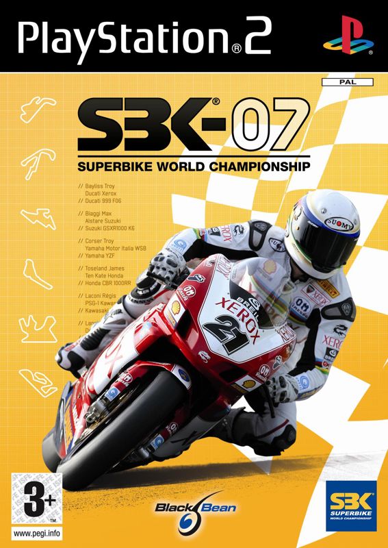 Hannspree Ten Kate Honda SBK Superbike World Championship box art for PSP
